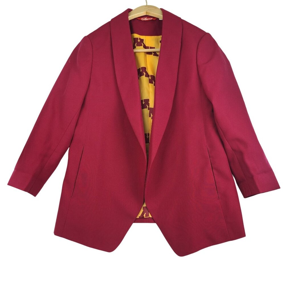 Shinesty University of Minnesota Gophers Men's Suit Jacket Maroon Gold XL